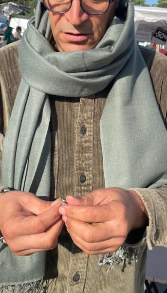 Pashmina Vert de Gris