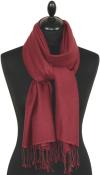 Burgundy Red Pashmina Scarf