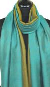 Pashmina Bicolore Turquoise-Or