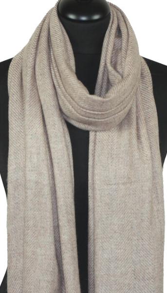 Étole Laine et Cachemire Beige Doré