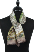Foulard carré en soie chair