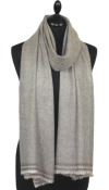 Étole cachemire beige