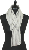 Étole laine et cachemire beige clair