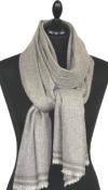 Étole laine et cachemire beige galet