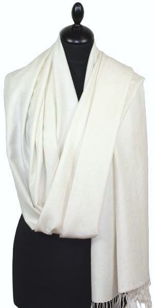 Off-White Pashmina Scarf