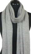 Étole cachemire beige perle
