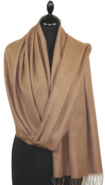 Tobacco Beige Pashmina Scarf