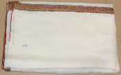 Pashmina ivoire brodé main