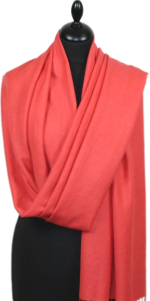 Coral Pashmina Scarf