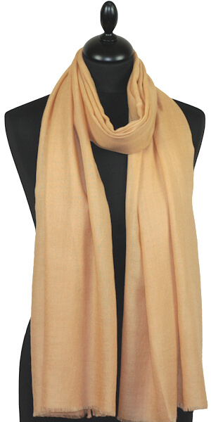 Écharpe Cachemire Beige Sable Lumineux