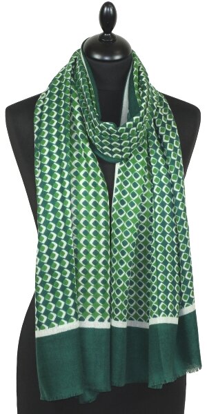 Écharpe Cachemire Vert Impérial