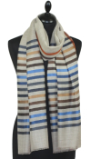 Étole Laine et Soie beige