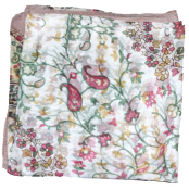 Foulard carré en soie chair