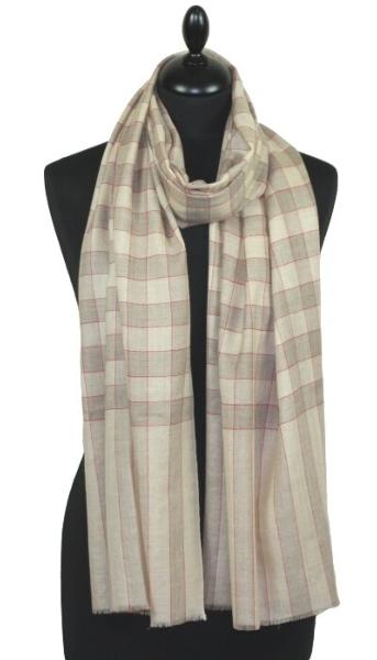 Pashmina Beige-Rouge