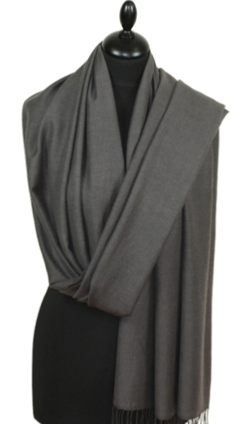 Pashmina gris anthracite