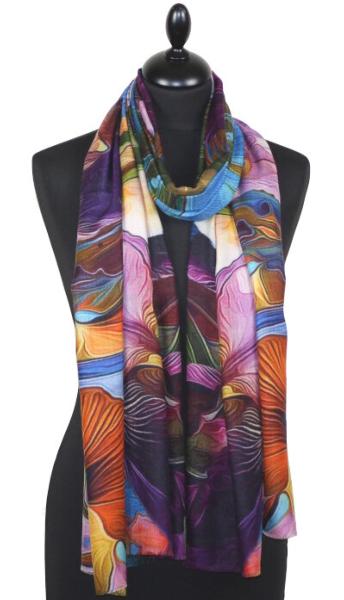 Écharpe Cachemire Jardin Éclatant