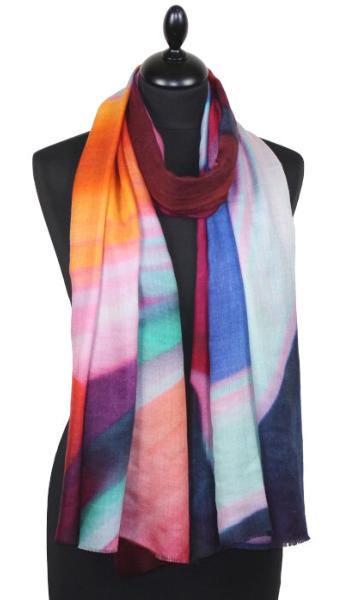 Écharpe Cachemire Aurore Vibrante
