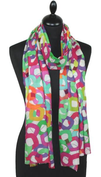 Écharpe Cachemire Cercles Enchantés