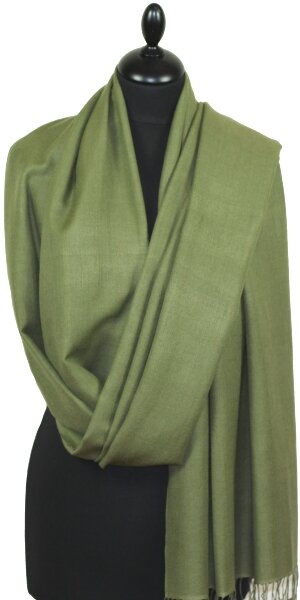 Olive green Pashmina scarf