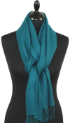 Pashmina bleu canard