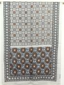 Écharpe Cachemire taupe-gris-chocolat