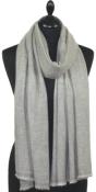 Étole Laine et Cachemire Gris-Taupe