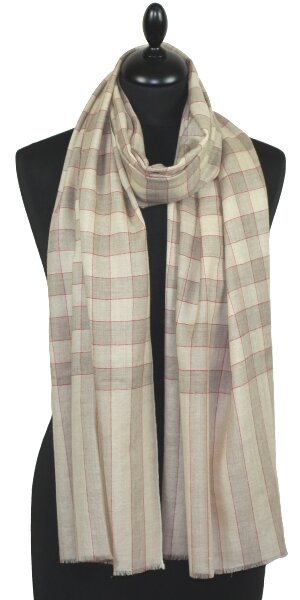 Pashmina Beige-Rouge