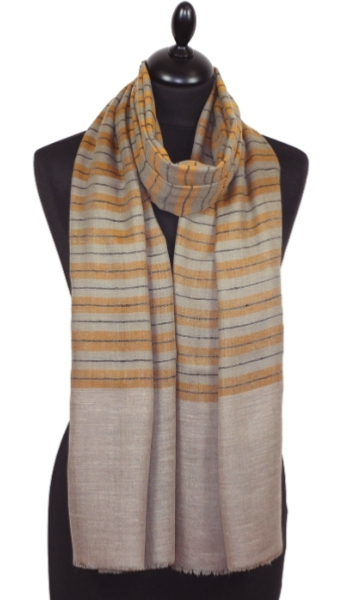 Pashmina beige-orange-noir