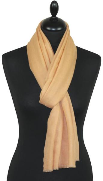 Écharpe Cachemire Beige Doré