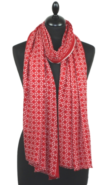 Écharpe Cachemire rouge Hermes