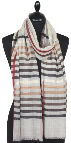 Étole en Laine et Soie Beige
