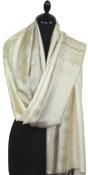 Étole soie beige-sable-vanille