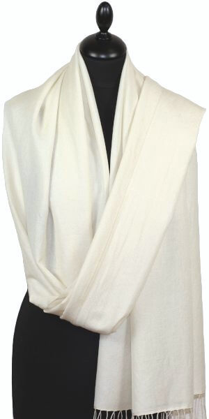 Ivory Pashmina Scarf