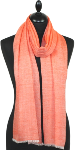 Orange Wool Scarf