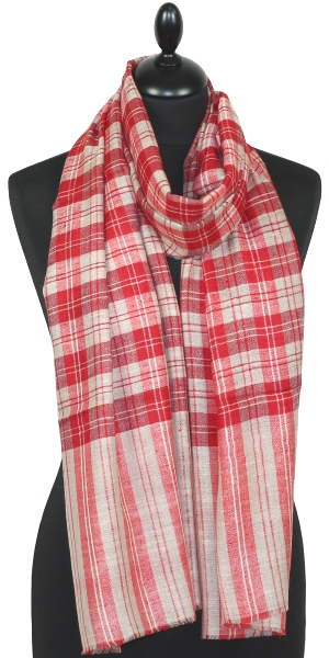 Red-Ecru Pashmina