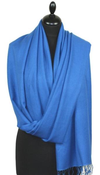 Pashmina Bleu Électrique