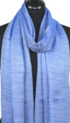 Châle en laine bleu klein
