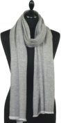 Étole cachemire beige perle