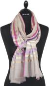 Beige Wool & Silk Scarf