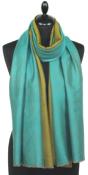 Pashmina Bicolore Turquoise-Or