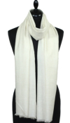 Pashmina ivoire naturel