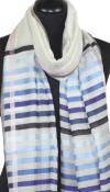Ecru-Ivory Wool & Silk Scarf