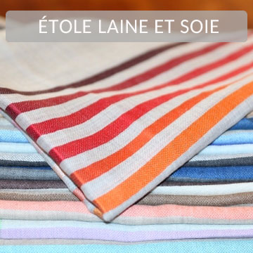 Étole Laine et Soie