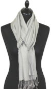 Pashmina gris argent
