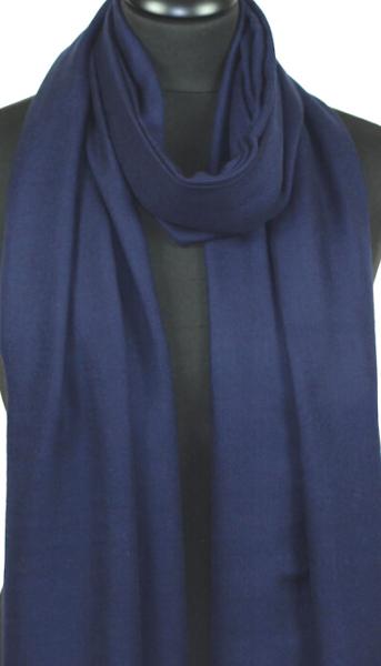 Écharpe Cachemire Bleu Marine