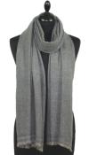 Étole Laine et Cachemire Gris Ardoise