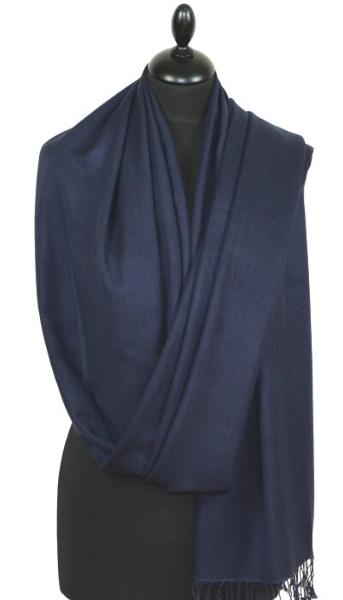 Navy Blue Pashmina Scarf