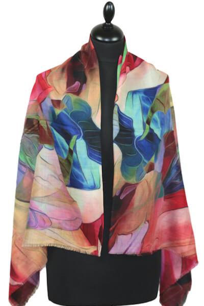 Carré en Laine Jardin d’Été