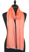 Châle en laine orange