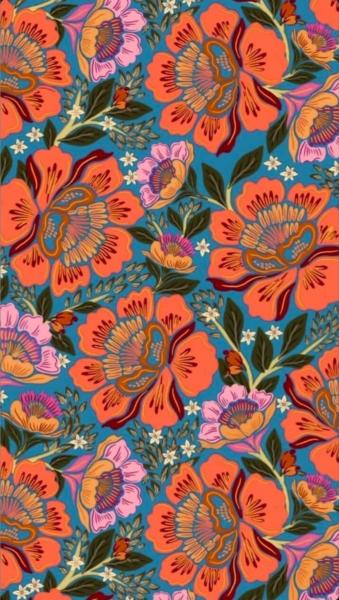 Écharpe Cachemire Fleurs d’Orient